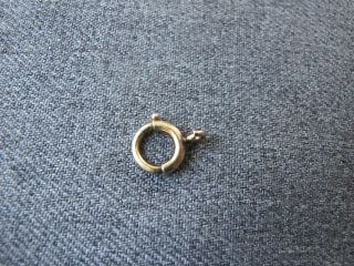 Antique marked 1/20 12 KTG.  F.  gold filled rounded clasp jewelry making 4 4