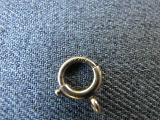 Antique marked 1/20 12 KTG.  F.  gold filled rounded clasp jewelry making 4 5