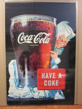 Vintage Coca - Cola Have A Coke 1996 Advertitse Poster 8627