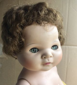 Vintage American Character 1958 Toodles Vinyl Molded Hair Squeak Baby Doll