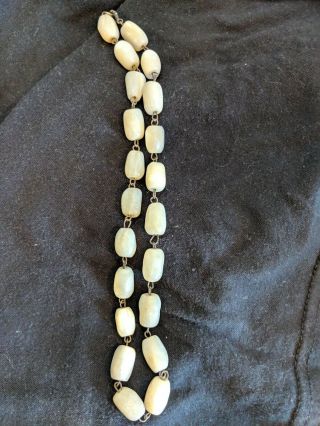 Antique Mother Of Pearl Necklace 14 " - 15 "