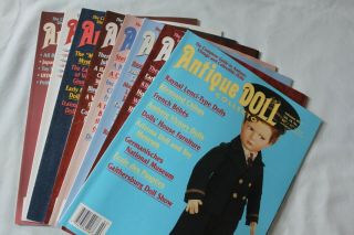 Antique Doll Collector Magazines,  8 Issues,  2015