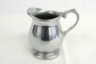 Vintage Small Metal Creamer Pitcher 3.  5 " Tall Made In The Usa