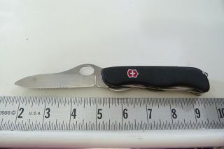 Victorinox Black 8 tool Folding Pocket Multi tool Swiss Army Knife - B4 17 3