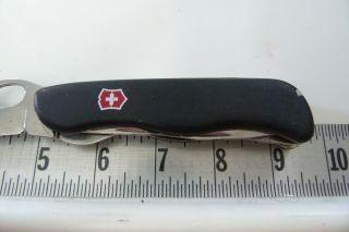 Victorinox Black 8 tool Folding Pocket Multi tool Swiss Army Knife - B4 17 5