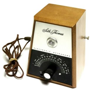 Vintage Seth Thomas E962 - 000 Flashing Light Electronic Metronome Made In Usa