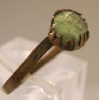 Antique Edwardian Paste Stone Child ' s Ring Size 2 3/4 Costume Jewelry 4