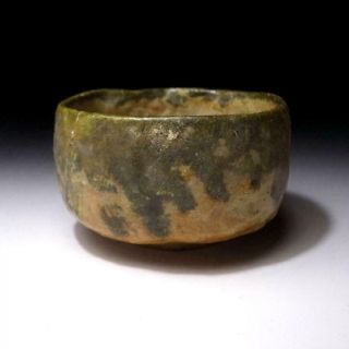 JM18: Antique Japanese Tea Bowl,  Raku ware,  19C,  WABI SABI taste 2