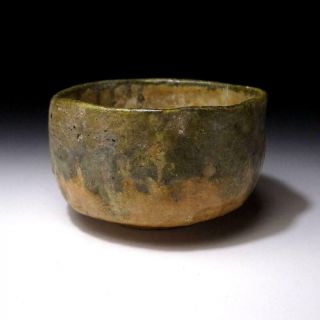 JM18: Antique Japanese Tea Bowl,  Raku ware,  19C,  WABI SABI taste 4