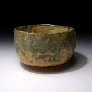 JM18: Antique Japanese Tea Bowl,  Raku ware,  19C,  WABI SABI taste 6