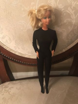 Honey West Black Leotard For Anne Francis Doll Gilbert Vintage Fits Barbie Doll