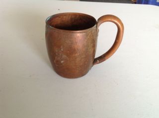 Vintage Copper Mug Tankard Cup Metal