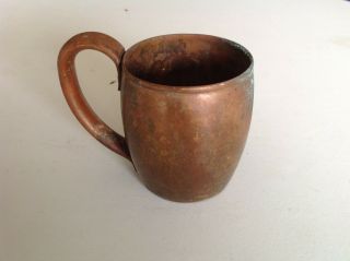 Vintage Copper Mug Tankard Cup Metal 2