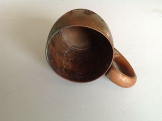 Vintage Copper Mug Tankard Cup Metal 3