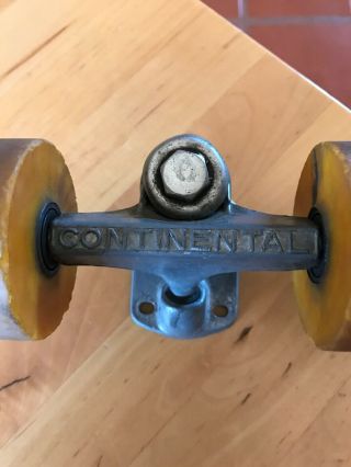 Vintage Continental Skateboard Truck And Two Pipeline 2 Wheels