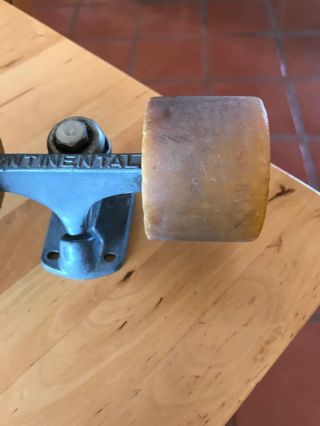 Vintage Continental Skateboard Truck And Two Pipeline 2 Wheels 2