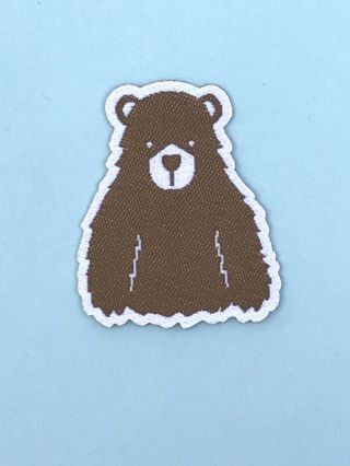 World Scout Jamboree 2019 United Kingdom Uk Tea Bear Cut Out Badge Patch Brown