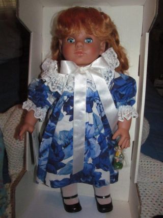Vintage 1992 Germany Jenny.  Lissi 19 " Vinyl Doll - Hand Signed - W/box & Toy