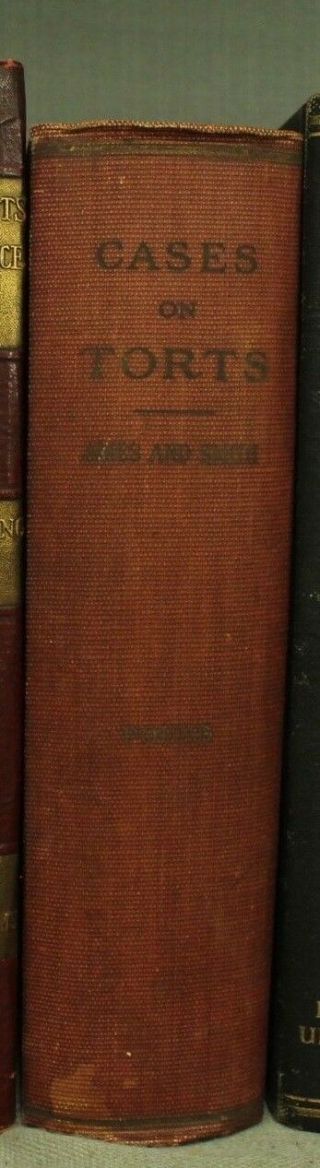 Antique Old Law Book A Selection Of Cases On The Law Of Torts Ames Smith Pound