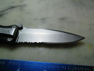 664 Black Gerber Mini - Covert Serrated USA Liner Lock Knife Applegate - Fairbairn 3