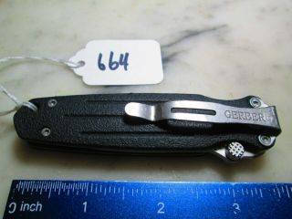 664 Black Gerber Mini - Covert Serrated USA Liner Lock Knife Applegate - Fairbairn 5
