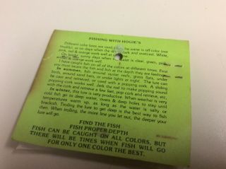 vintage hogie fishing lure 19 - texas - bingo 2