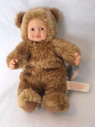Baby Bears By Anne Geddes Bean Filled Bear 9 " Light Brown