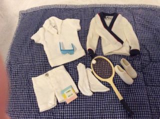 Vintage 1960’s Barbie/ Kens Tennis Outfit Complete Time For Tennis