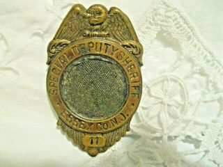 Vintage Special Deputy Sheriff Badge Essex Co,  Nj 11