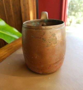 Vintage Solid Copper Cup Mug West Bend Aluminum Co.  Moscow Mule USA Drink Party 3