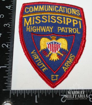 Early Mississippi Highway Patrol Communications Police Patch (17361)