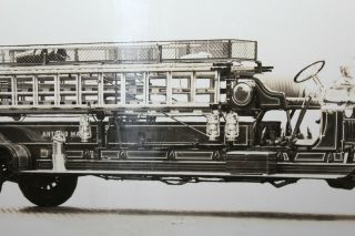1910 ' s American LaFrance Fire Truck Photo Antonio Mack? Type 14 Service Engine 3