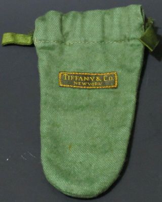 Vintage Tiffany & Co Anti - Tarnish Drawstring Cloth Storage Pouch Bag 2.  25 " X 6 "
