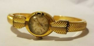 Vintage Sheffield Ladies Womans Watch Gold Filled Parts Hinged Band