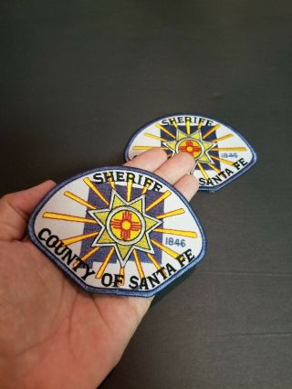County Of Santa Fe Mexico Nm Sheriff Patch Set Of 2