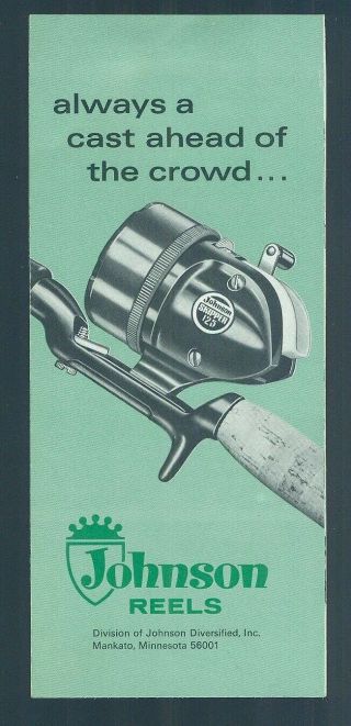 1960s Johnson Fishing Reels Minn Kota Trolling Motor Illustrated Sales Brochure
