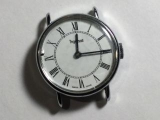 Vintage Ingersoll Watch,  Made In Switzerland,  27mm，winding Can Work