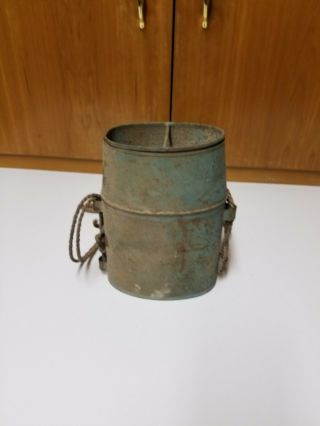 Vintage Steel Fishing Minnow Bait Bucket Cricket Box Man Cave