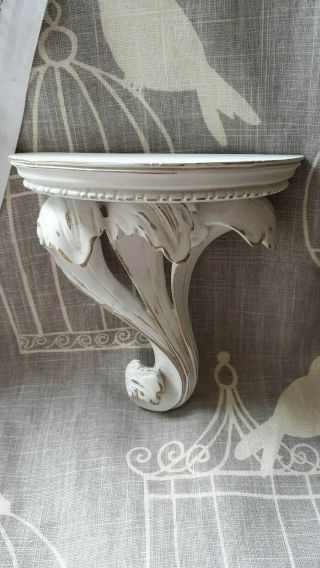 Vintage Ornate Shelf,  Shabby Chic,  French Country Wall Sconce