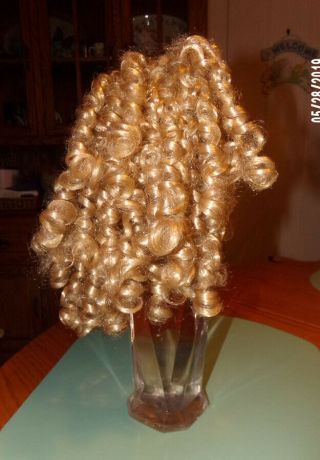 Vintage Curly Doll Wig Size 10 - 11 Blonde 2