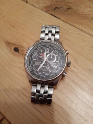 Citizen Eco Drive Chronograph Wr 100 - Spares Or Repairs