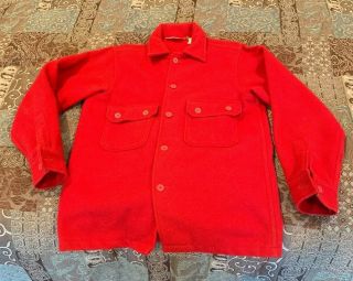 Very Old Bsa Wool Jack Shirt Jacket Size 40