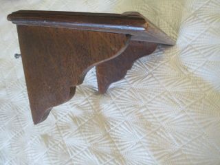 Vintage Antique Kellogg Wood Wall Telephone Hand Crank Shelf Parts