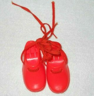 Vintage Ideal Crissy Kerry Brandi Tressy Doll Orange Clogs Shoes 18 