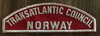 Boy Scouts Transatlantic Council Red & White Csp Norway
