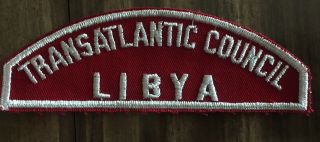 Boy Scouts Transatlantic Council Red & White Csp Libya