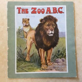 “the Zoo A.  B.  C.  ” - Antique 1911 Children 