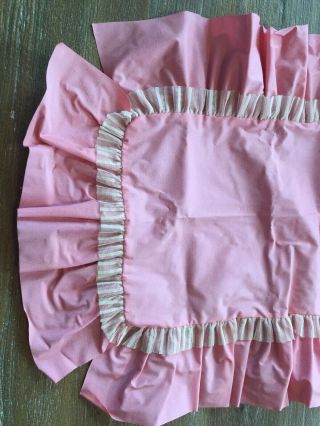 Vintage Suzy Goose Barbie Bed - Pink Ruffle Bed Spread Cover 2