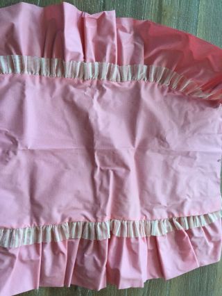 Vintage Suzy Goose Barbie Bed - Pink Ruffle Bed Spread Cover 3