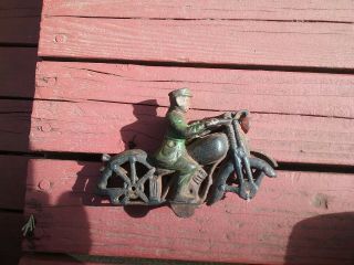 Antique Cast Iron Motorcycle Toy Harley Davidson,  Indian,  Yale,  Pope